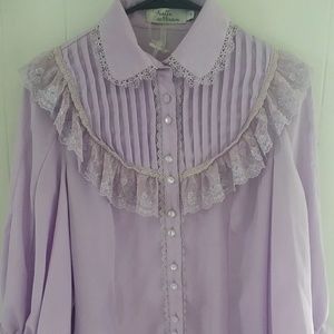 Lavender Lolita style blouse
